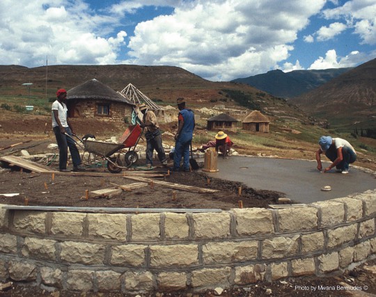 Mwana Bermudes, 1980, Lesotho, Rural Education, Rural Health